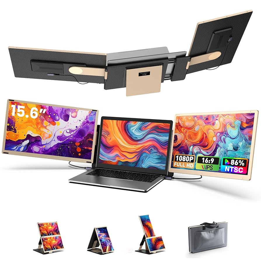 ディスプレイ・モニター本体 TRIPLE SCREEN LAPTOP SCREEN EXTENDER BOSII S6 15.6